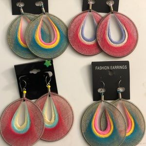 Thread earrings